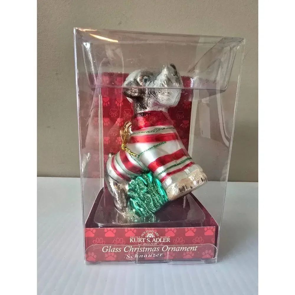 Kurt S Adler Schnauzer Christmas Ornament